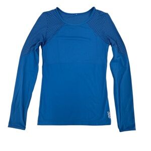 Loran Jane Blue Long Sleeve Athletic Top